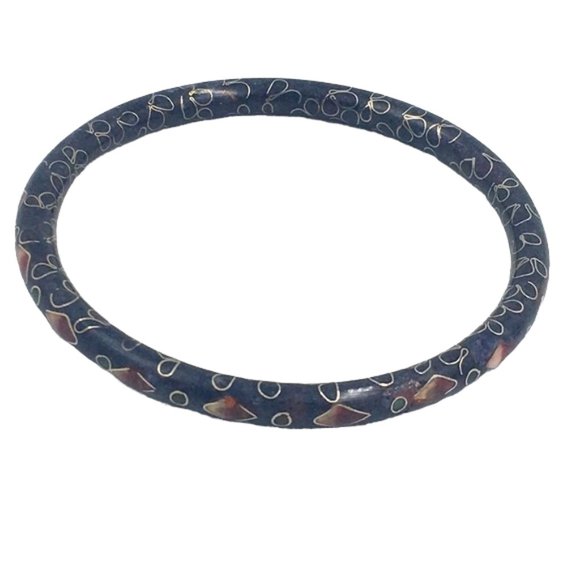Bundle Set of Enamel Cloisonné Bangle Bracelet - Picture 5 of 9
